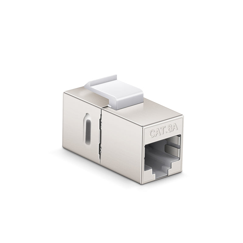 BOXNUBE CAT6A RJ45 Shielded Coupler | 10G Support, Metal Body |Female to Female Insert Inline Coupler Jointer Adapter BOXNUBE CAT6A RJ45 Shielded Coupler | 10G Support, Metal Body |Female to Female Insert Inline Coupler Jointer Adapter